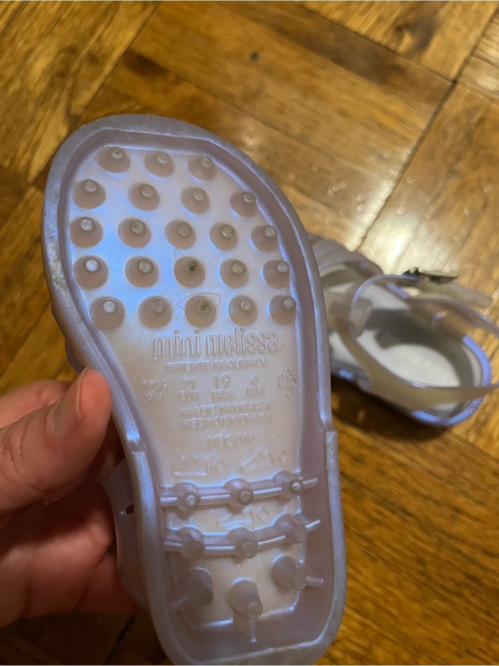 Mini Melissa Iridescent Jelly Sandals - Picture 4 of 4